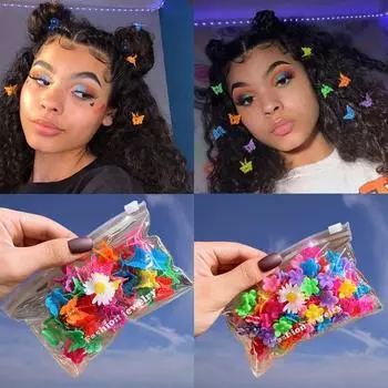 40/100 шт. конфетного цвета заколки для волос для девочек детские милые головные уборы шпильки милые заколки для волос когти модные аксессуары для волос