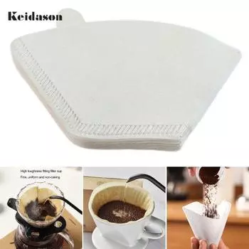 40/100 шт., практичная пищевая белая/деревянная цветная капельница для кофе, одноразовая чашка-фильтр, переливающаяся кофеварка для кафе 40pcs