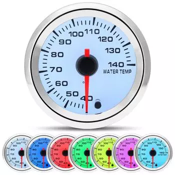 40-120 52MM датчик температуры воды 12V универсальный цифровой автомобильный индикатор температуры воды измеритель с адаптером температуры воды 26-30 мм