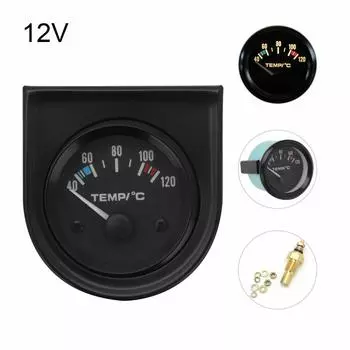 40-120 Универсальный автомобильный фургон 2 52 мм цифровой светодиодный датчик температуры воды комплект чёрный