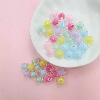 40/20 шт. Изготовление ювелирных изделий 8 10 мм DIY для свободных бусин Transprament одноцветное ожерелье браслет оптовая продажа кулон 10mm 20Pcs зелёный