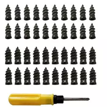 40/20 шт. резиновый гвоздь для ремонта шин с набором отверток, вакуумный ремонт шин, резиновые винты для автомобиля, мотоцикла, ремонт прокола шины 10 large and 10 small yellow screwdrivers