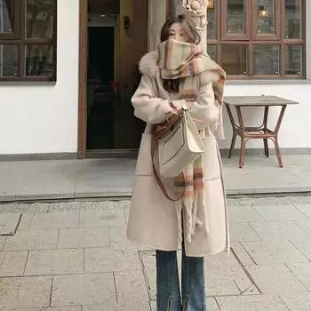 40 * 240 см осенне-зимний женский новый мохеровый шарф с радужной клеткой, высококачественный, толстый и теплый шарф, студенческая шаль 240*40CM зелёный