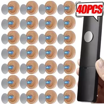 40/2 шт. Новые прочные магнитные крючки, деревянный настенный пульт дистанционного управления, магнитный держатель ключей, не теряющийся подвесной крючок-органайзер