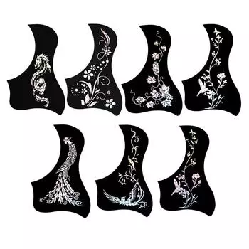 40/41 дюймов классическая паста для звуковых отверстий, самоклеящаяся защитная пластина, наклейка, профессиональная народная акустика чёрный/золотой