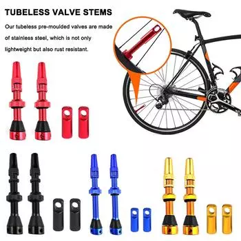 40/44/60 мм бескамерные стержни клапанов из нержавеющей стали Presta Tool Core Valve Accessories Remover Kit C0J2 Red3-60mm