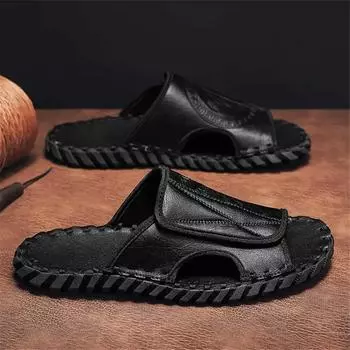 40-44 Lightweight Mens Slipper Man Slipperes Shoes Resort Sandals Sneakers Sport High Quality Industrial Sewing New Year s 39