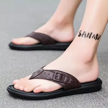 40-45 Модные мужские летние сандалии тапочки дизайнерские роскошные повседневные пляжные туфли для мальчиков Tnis Masculino Cool Бесплатная доставка 40 коричневый