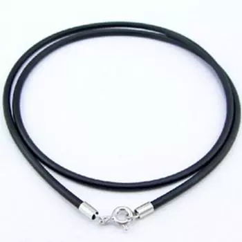 40/45 см черный плетеный вощеный шнур DIY кулон ожерелье изготовление ювелирных изделий ручная работа кожаная веревка застежка-карабин струнная цепочка