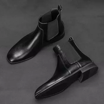 40-46 мужские ботинки брендовые удобные модные ботинки челси 2024 #KD431 40 чёрный