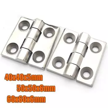 40/50/60 мм торцевые петли металлические черные дверные петли для шкафа алюминиевая коробка задняя створка сарай дверная фурнитура 1 шт