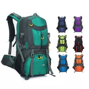 40/50/60л водонепроницаемый рюкзак для кемпинга и пешего туризма, уличный дорожный рюкзак, сумка 60L оранжевый