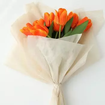 40/50 шт., оберточная бумага для цветов из хлопка, съемная упаковочная бумага для букетов 30X30CM белый