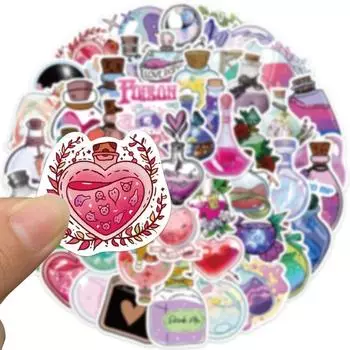 40/50 шт. украшения долговечные стильные водонепроницаемые наклейки для масляной живописи детские наклейки с героями мультфильмов фиолетовый