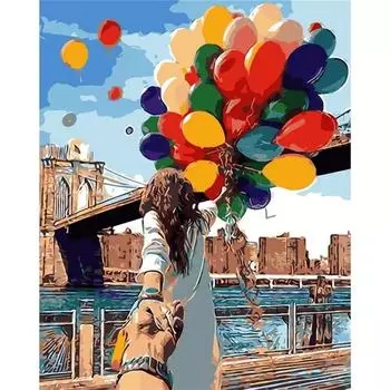 40*50 см безрамная картина живопись по номерам домашний декор сделай сам цифровая картина маслом на холсте украшение дома Oil Painting