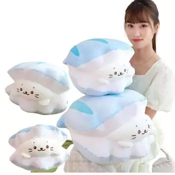 40/50 см пуховый хлопок Shell Seal мягкие куклы супер милая подушка для дивана стул декор для девочек мальчиков подарки на день рождения about 40cm