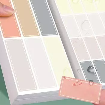 40/60/160 шт., 10 листов, простая цветная наклейка Morandi, красочная водонепроницаемая наклейка-этикетка S