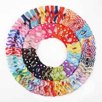 40/60 шт. 2-дюймовые ленты Grosgrain, банты для волос с косичками, эластичные резинки для волос, держатели для резинок для волос, аксессуары для волос для маленьких девочек и младенцев розовый