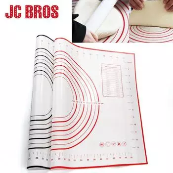 40*60 см антипригарный раскатывающийся коврик для теста, силиконовые коврики для выпечки, термостойкая подкладка для замешивания чёрный