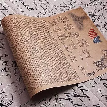 40*60 см США Декларация независимости крафт-бумага плакат украшения дома настенная роспись 1pc