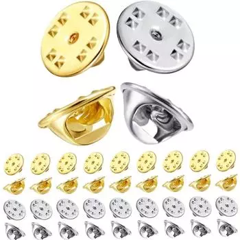 40/80/120 шт. желто-белая основа для броши, зажим для броши, пряжка для украшения, браслет для ожерелья, браслета на лодыжку, цепочка для телефона Random Color 40pcs