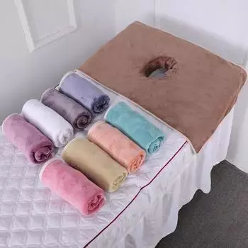 40*80 см утолщенный массажный стол для спа-салона красоты, полотенце для лица с дыркой, бандана для кровати зелёный