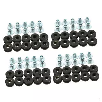 40 болтов с резиновыми втулками для мотоцикла для обтекателя