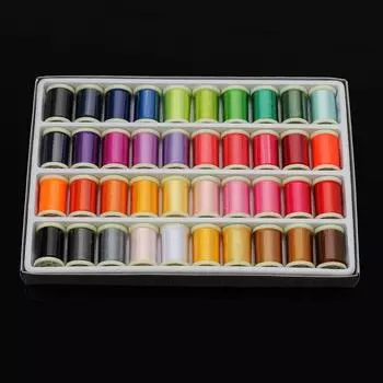 40 цветов фиксированного цвета нетканые нитки для вышивания 108D/2 нить для квилтинга «сделай сам» 280 м