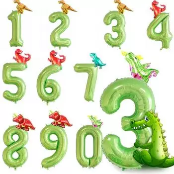 40-дюймовый зеленый день рождения цифры 0-9 алюминиевая фольга гелиевый шар с днем рождения свадьба вечеринка украшения Bady Shower вечеринка принадлежности 1PC pump (color random)