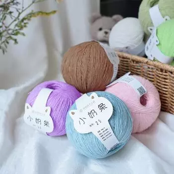 40 г/мяч для перчаток, шапок, шарфов, кукол, мягкий полиэстер, однотонный трикотаж, искусственная пряжа, аксессуары для вязания крючком своими руками