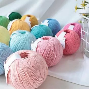 40 г/мяч ручной работы однотонная вязаная пряжа своими руками мягкая полиэстеровая искусственная пряжа для перчаток шапок шарфов кукол крючком аксессуары