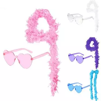 40 г перья индейки в очках, танцевальный свадебный комплект украшений для свадебной вечеринки Free Size розовый