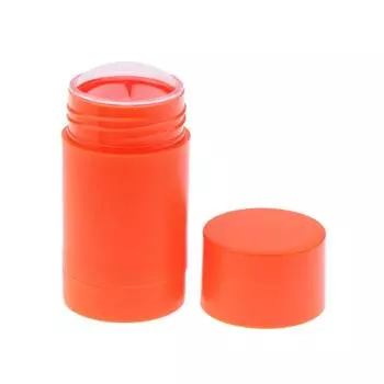 40 г пустые овальные твердые парфюмерные дезодорирующие контейнеры портативные тюбики для макияжа губная помада многоразовые закручивающиеся флаконы дезодорант своими руками оранжевый