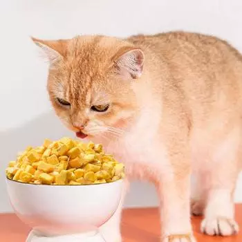 40 г сублимированных гранул яичного желтка для красоты, сглаживания, безопасной еды для кошек, здоровых кошек, закусок для шерсти D4M9 A-1pcs