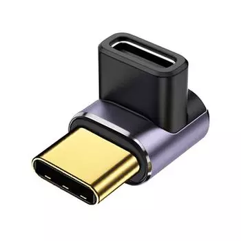 40 Гбит/с USB C угловой 90-градусный адаптер USB-C удлинитель прямоугольный PD 100 Вт быстрая зарядка для MacBook Pro Steam Deck Switch
