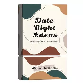 40 идей для вечеринки со скретч-картами и авантюрных игр для пар на помолвку Подарочная коробка Уникальные подарки на годовщину молодоженам и на свадьбу Для него Ее парня One Size