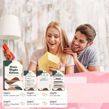 40 идей для вечеринок со скретч-картами и приключенческие игры для пар на помолвку Подарочная коробка, уникальные подарки на годовщину молодоженам и на свадьбу для него, для нее, для парня One Size