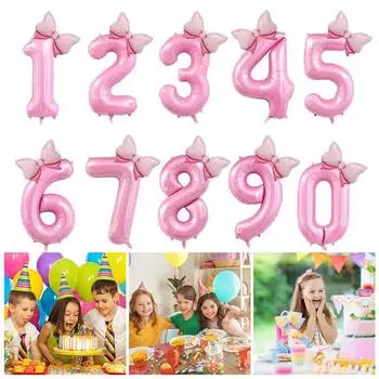 40-дюймовый воздушный шар в форме банта из алюминиевой пленки с бантом