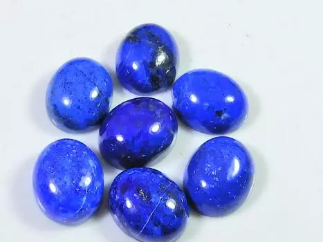 40 карат AAA натуральный лазурит овальный кабошон драгоценный камень россыпью 7 шт. лот 10X12MM RQ-1893