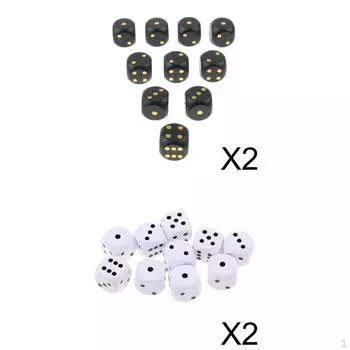 40/компл. 16 мм квадратные деревянные 6 боковых кубиков набор точечных кубиков для настольной игры казино тематическая вечеринка сувенирная игрушка