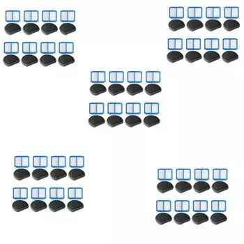 40 комплектов переднего фильтра, заднего фильтра, хлопка, сменные детали для пылесоса для AEG QX9-1-50IB ASKQX9, запасные части