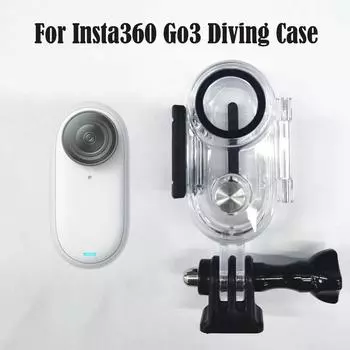 40-метровый водонепроницаемый чехол для Insta360 Go 3 Thumb Camera Dive Case 1/4 Connector Dive Case для Insta360 Go3 Action Camera Accessories