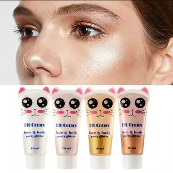 40 мл Блеск для тела Освежающий гладкий красивый крем для лица и тела Вечеринка для пляжа 1