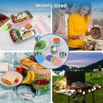 40 мл чашка для соуса из нержавеющей стали, герметичная силиконовая крышка, многоразовый контейнер для ланча, держатель для приправ, не содержащий BPA розовый