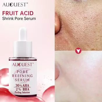 40 мл сыворотка для сужения пор с фруктовой кислотой, салициловая кислота, удаление прыщей и прыщей, увлажняющий уход за кожей лица, гладкая сыворотка для лица красный
