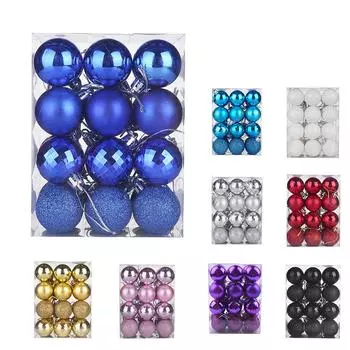 40 мм Рождественский елочный шар безделушка висит украшение для дома и вечеринки Декор One Size фиолетовый