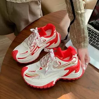 40 модных маленьких белых туфель для женщин, новые весенние и осенние туфли для отдыха для девочек с толстой подошвой, низкие туфли Zapatillas De Mujer 35