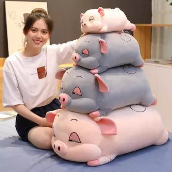 40 Мягкая плюшевая подушка Love Pig Mouse Hamster, мягкая подушка в виде милого животного, китайская игрушка в виде свиньи и мыши, кукла, подарок на день рождения ребенку 40cm