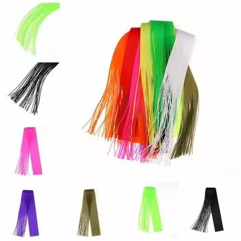 40 нитей/упаковка 30 см юбки для приманки Материал Мягкая леска Резиновая ножка Рыболовные принадлежности Наземные коричневый