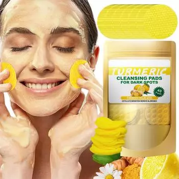 40 очищающих подушечек для лица, подушечки от темных пятен и очищающие подушечки с лимоном для поддержания светлой и гладкой кожи 10 мл One Size белый